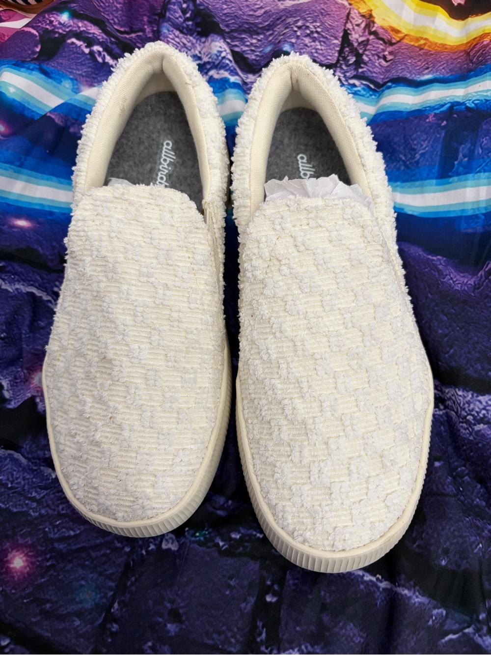 allbirds Women's Cream Textured Slip-On Sneakers size 6.5
